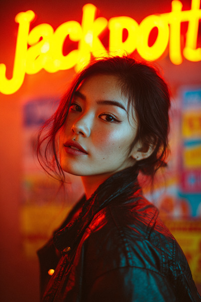 Collage các loại game: thể thao, casino, slot với hiệu ứng ánh sáng neon